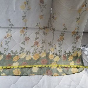 light transparent silk floral SCARF